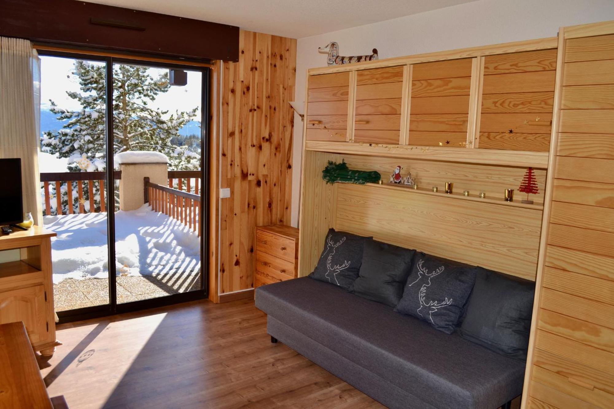 Bolquère Studio Cabine Chaleureux A Pyrenees 2000 - Wifi Et Parking Prive מראה חיצוני תמונה